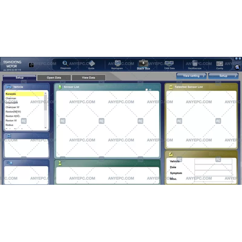 SSANGYONG INTELLIGENT WORKSHOP DIAGNOSIS 119 [2018.02]
