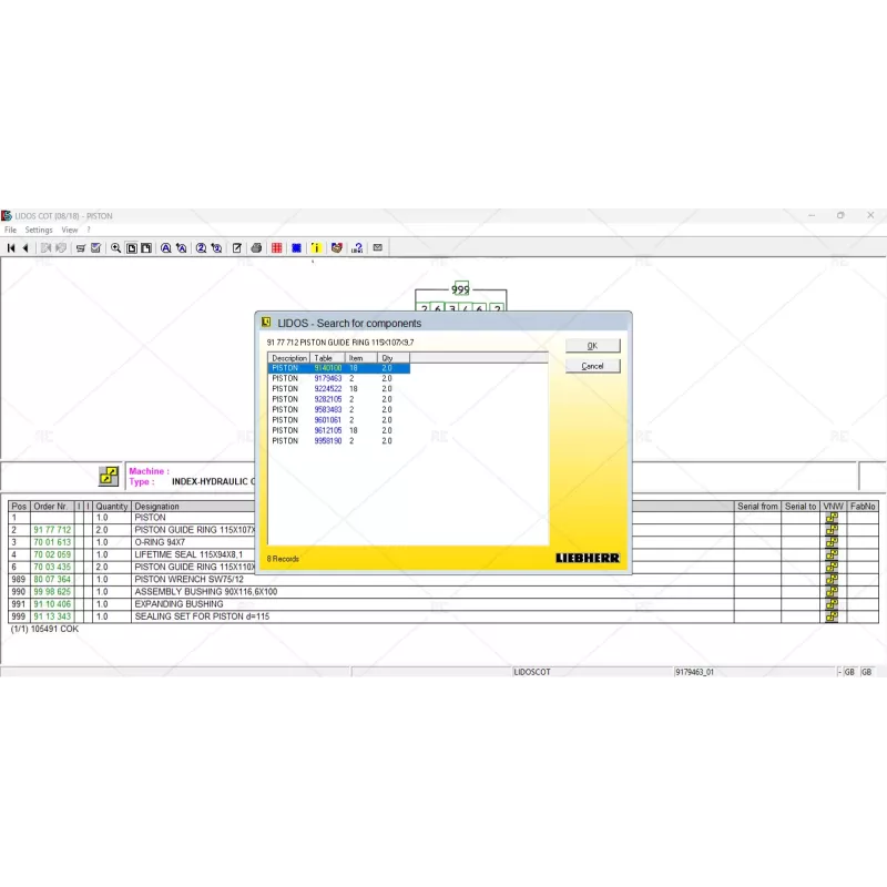LIEBHERR LIDOS COT EPC OFFLINE 2018.01