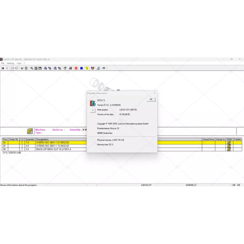 LIEBHERR LIDOS COT EPC OFFLINE 2018.01