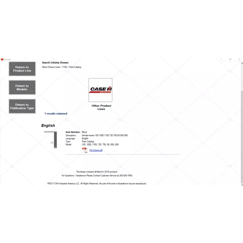 CASE IH TECHNICAL PUBLICATIONS PDF LIBRARY 2017.09
