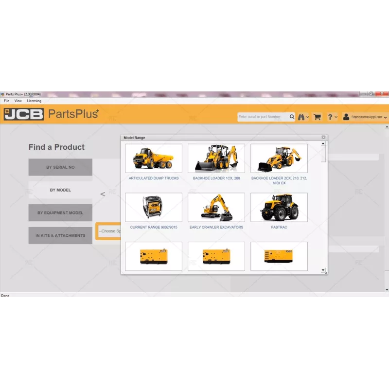 JCB SERVICE PARTS PLUS & SERVICE MANUAL 2.00.0004 [2017.01]