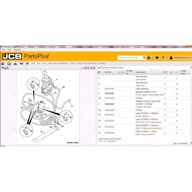 JCB SERVICE PARTS PLUS & SERVICE MANUAL 2.00.0004 [2017.01]