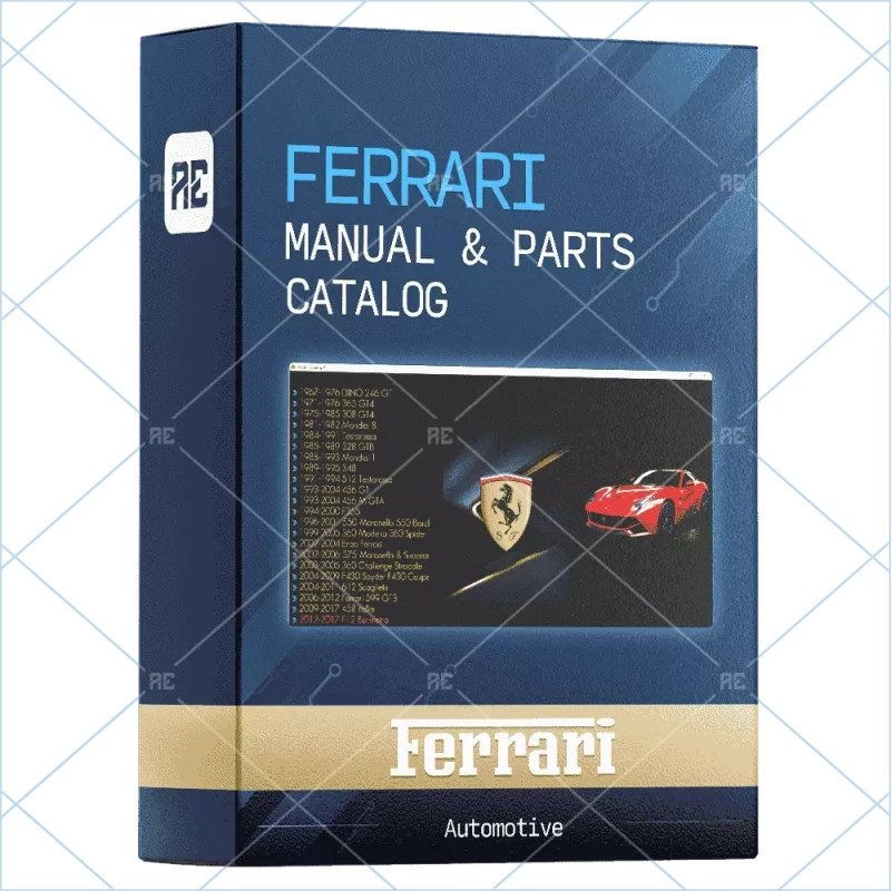 FERRARI FULL SET MANUAL & PARTS CATALOG 2017.01