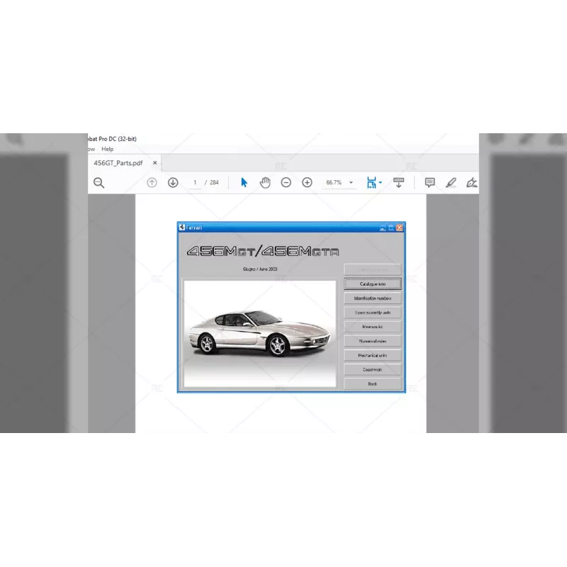 FERRARI FULL SET MANUAL & PARTS CATALOG 2017.01