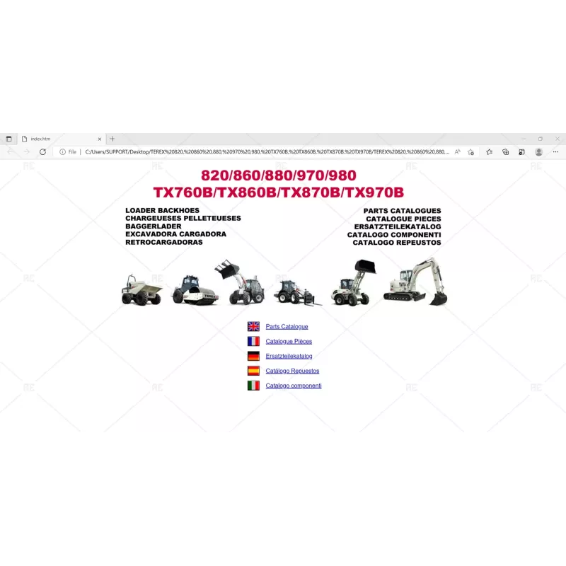 TEREX SCHAEFF PARTS MANUAL FULL 1.0
