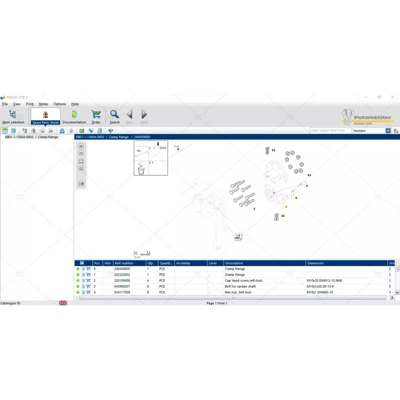PUTZMEISTER EPC PEDOC ETK-F 5.8 [2016.05]