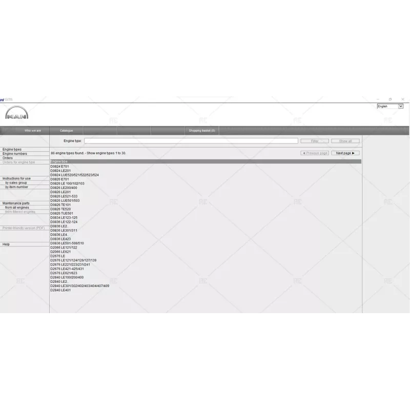 MAN ELTIS ELECTRONIC PARTS CATALOGUE 2016.03