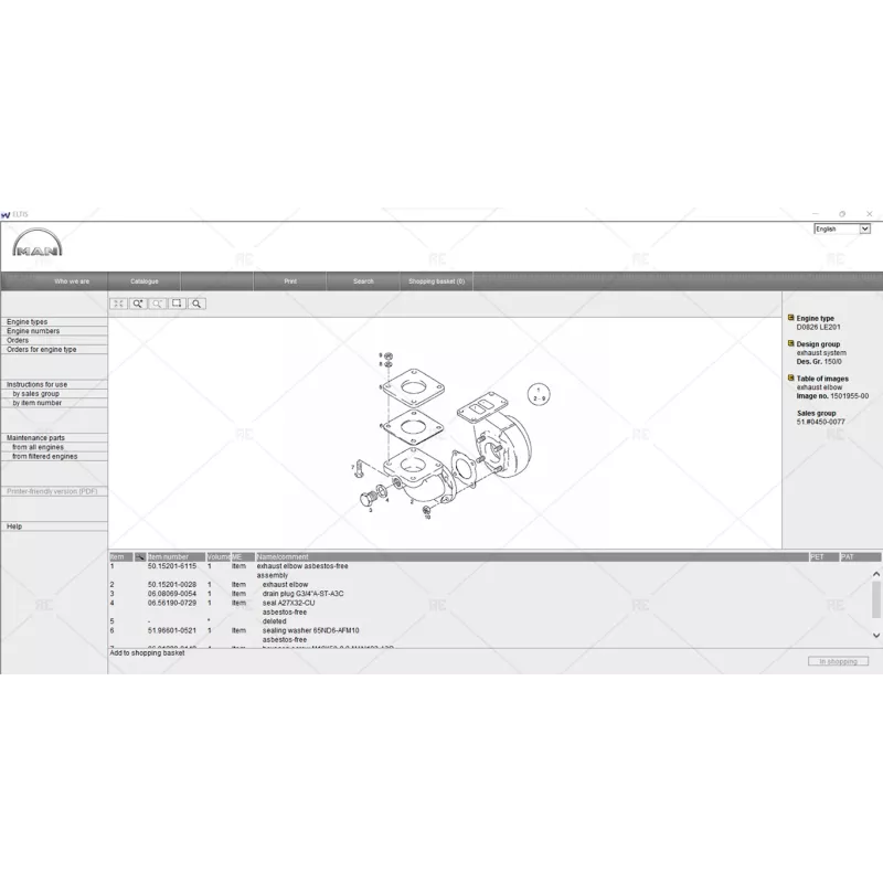 MAN ELTIS ELECTRONIC PARTS CATALOGUE 2016.03