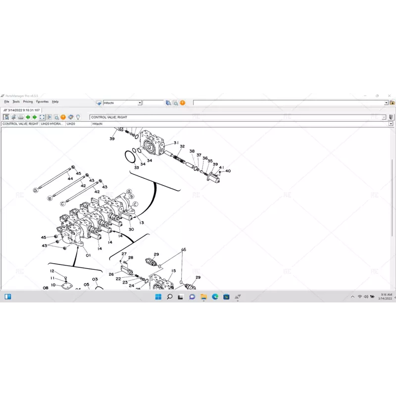 HITACHI PARTS MANAGER PRO 6.6.5 [2016.02]