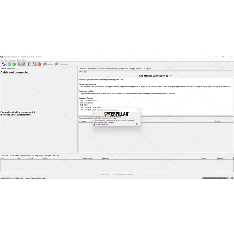 NAVISTAR ENGINE DIAGNOSTICS CAT 43.12 [2015.12]