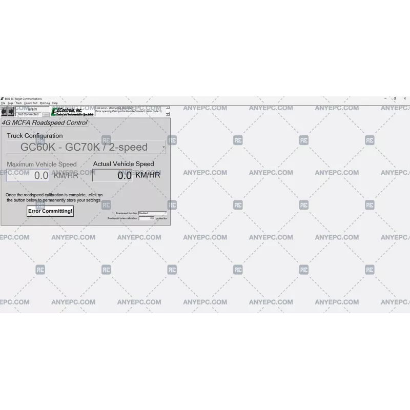 ECONTROLS EDIS ECI MCFA SPEED DISPLAY PSI 4X 1B [2015.12]