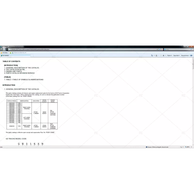 NISSAN UD TRUCKS SMART EPC 2015