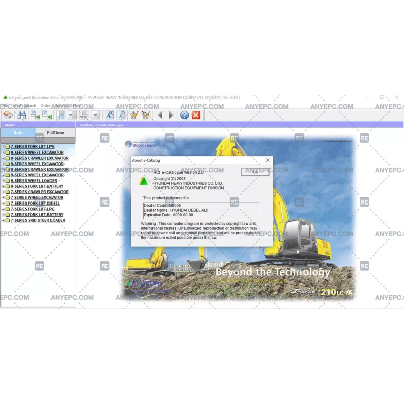 HYUNDAI ROBEX HEAVY PARTS CATALOG 2.0.0 [2013]
