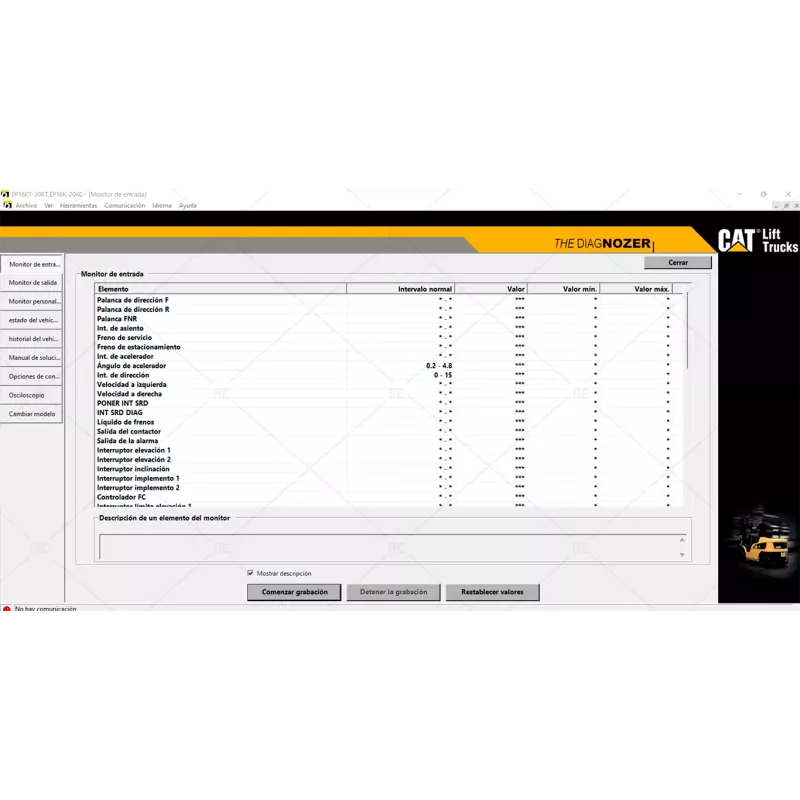 CAT LIFT TRUCK THE DIAGNOZER 3.90.1.0 [2013]