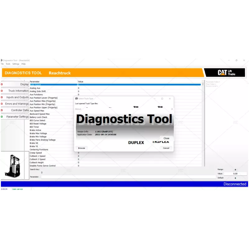 CAT LIFT TRUCK THE DIAGNOZER 3.90.1.0 [2013]