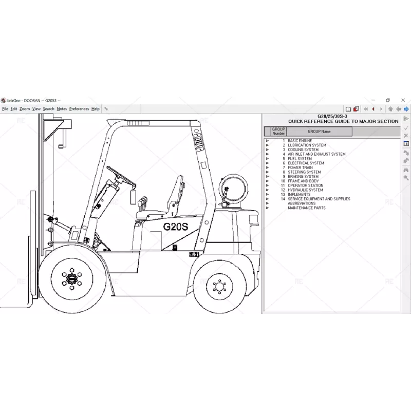 DOOSAN FORKLIFT EPC 4.2.3.0 [2012.11]