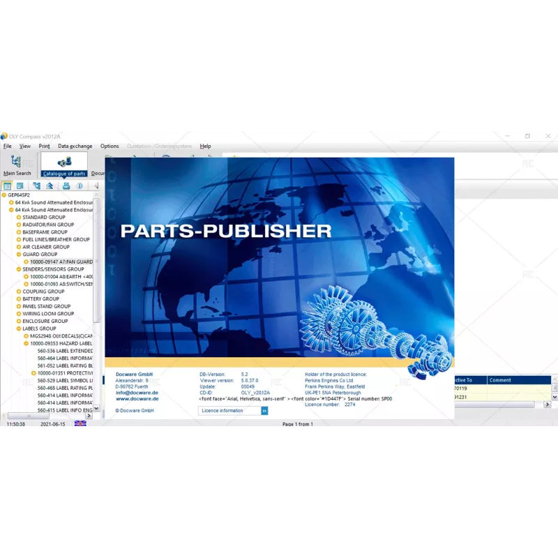 OLYMPIAN COMPASS PARTS & SERVICES DOCUMENTATION 2012A [2012.04]