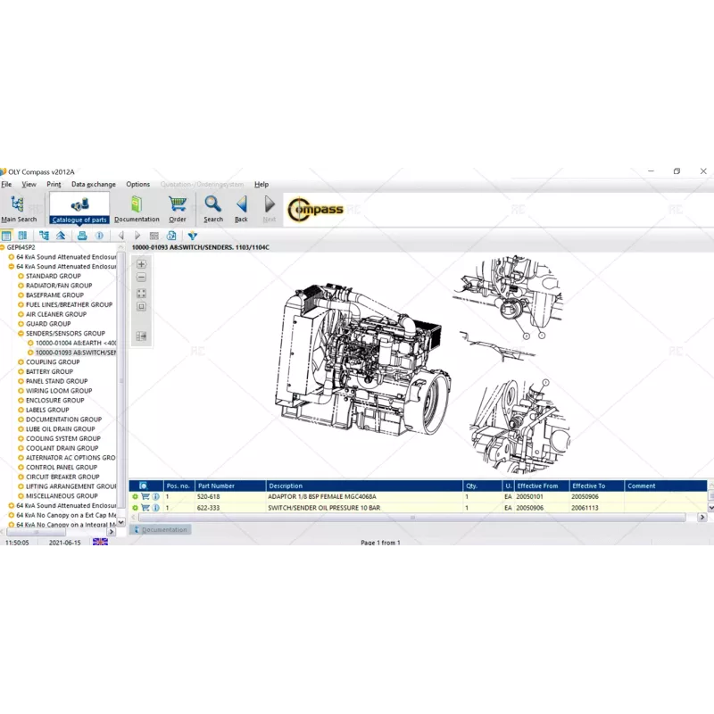 OLYMPIAN COMPASS PARTS & SERVICES DOCUMENTATION 2012A [2012.04]