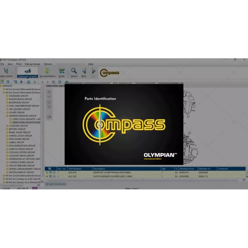 OLYMPIAN COMPASS PARTS & SERVICES DOCUMENTATION 2012A [2012.04]