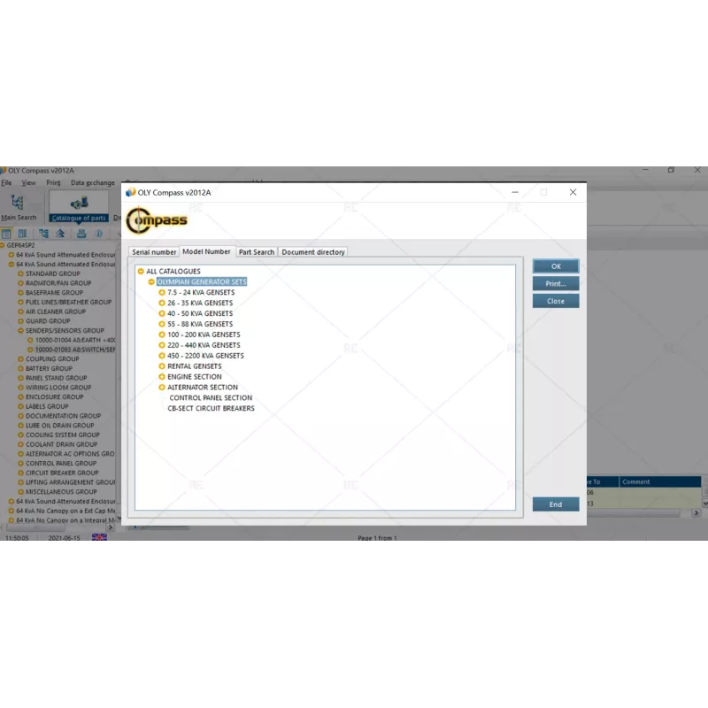 OLYMPIAN COMPASS PARTS & SERVICES DOCUMENTATION 2012A [2012.04]