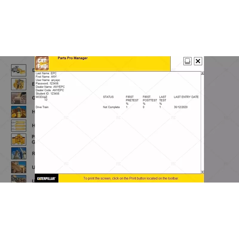 CATERPILLAR PARTS PRO 2011