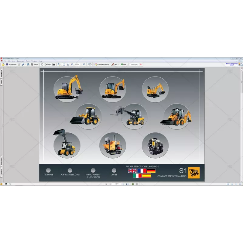 JCB COMPACT SERVICE MANUALS S1 [2011.01]