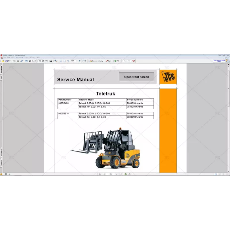 JCB COMPACT SERVICE MANUALS S1 [2011.01]