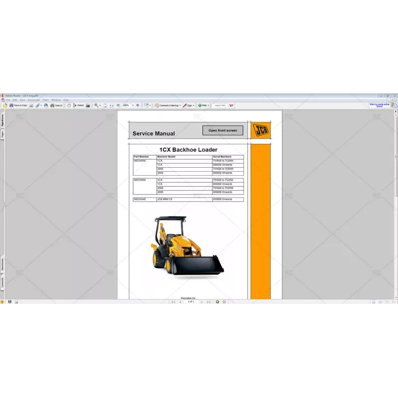 JCB COMPACT SERVICE MANUALS S1 [2011.01]