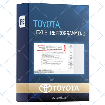 TOYOTA LEXUS REPROGRAMMING 2009.04