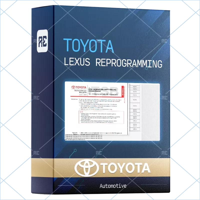 TOYOTA LEXUS REPROGRAMMING 2009.04