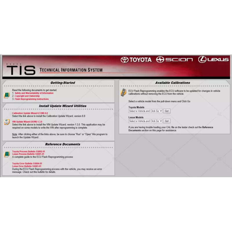 TOYOTA LEXUS REPROGRAMMING 2009.04