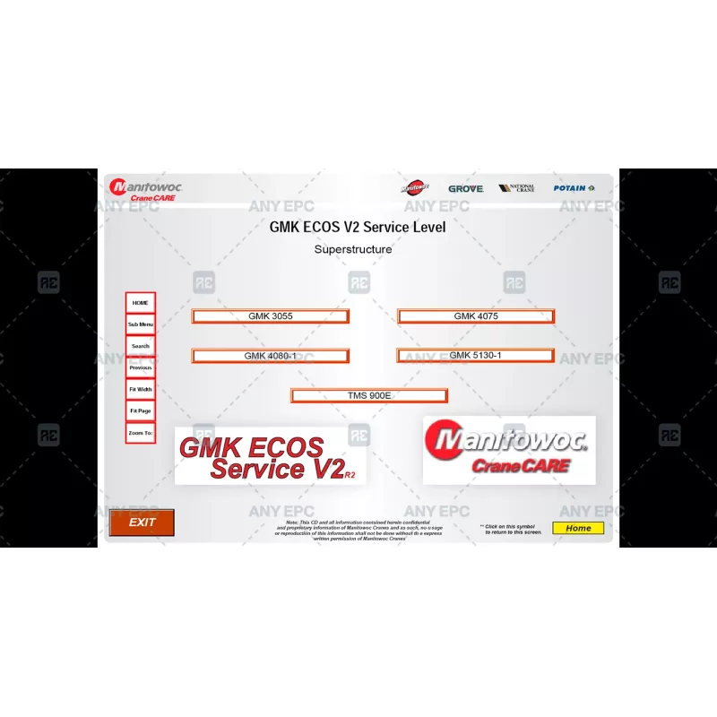 MANITOWOC CRANE CARE GMK ECOS V2 SERVICE LEVEL SUPERSTRUCTURE V2 [2007.08]